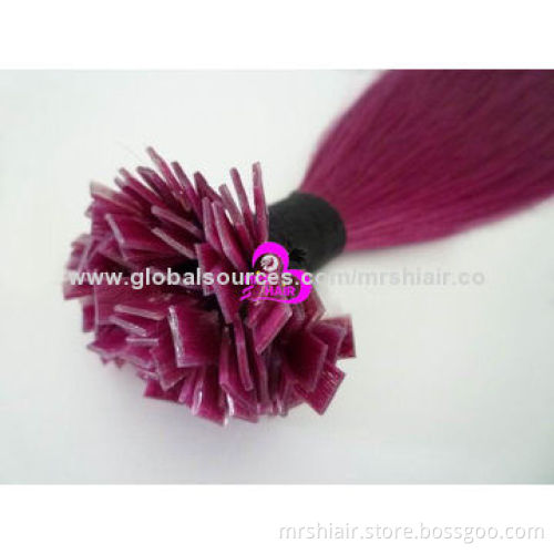 12-32-inch High-luminance color weight (0.5g/08g/1g per strand) Italian Keratin Pre-bonded in Hair